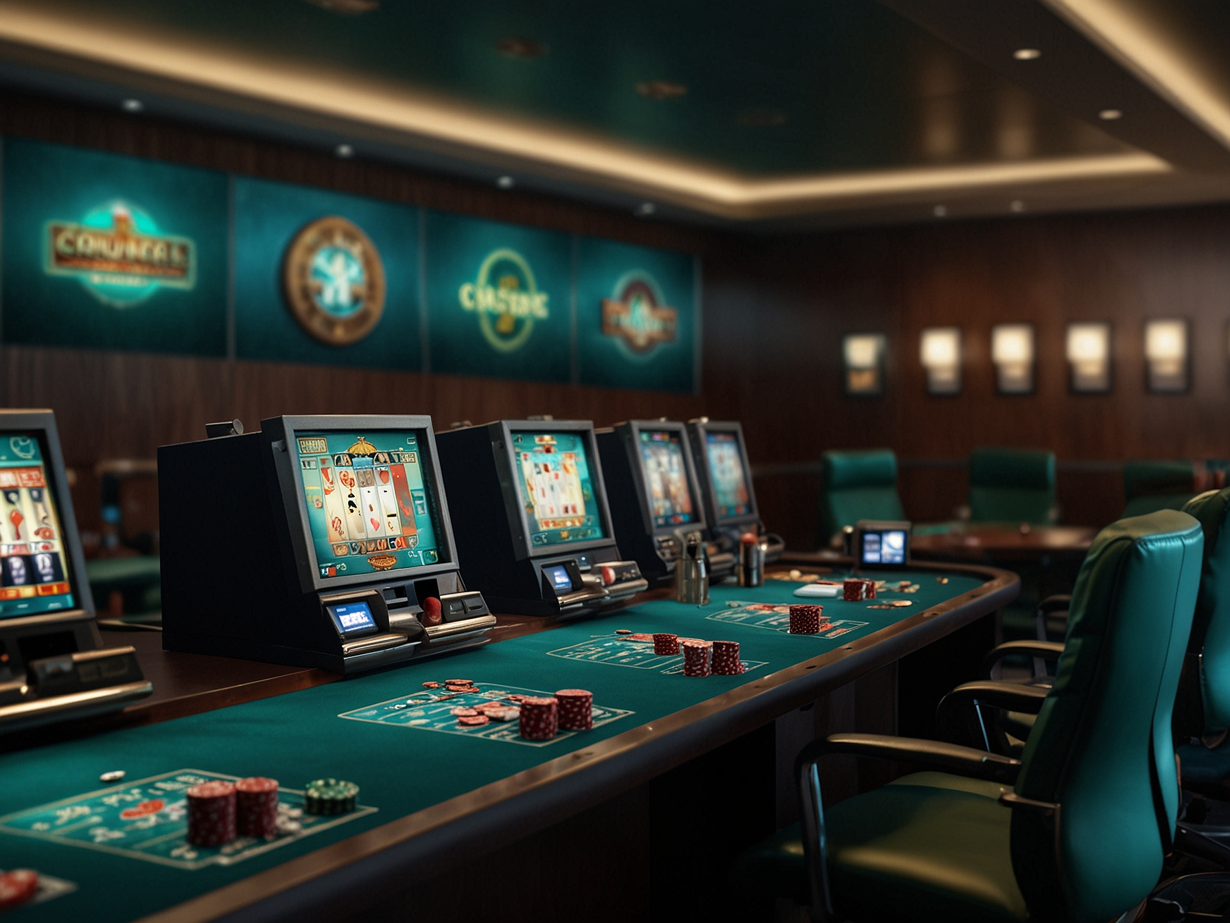 Biuro i interfejs NV Casino